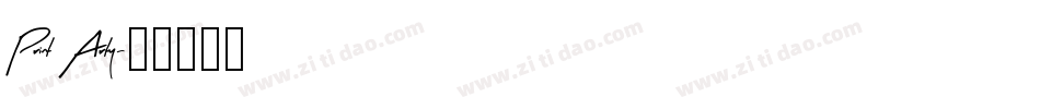Print Arty字体转换
